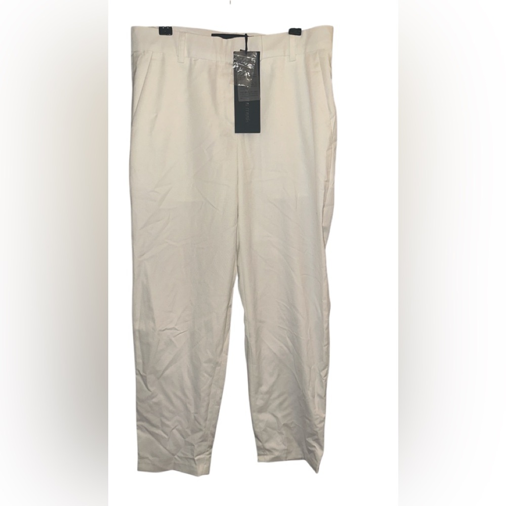 Elegant Men's Cream Dress Pants